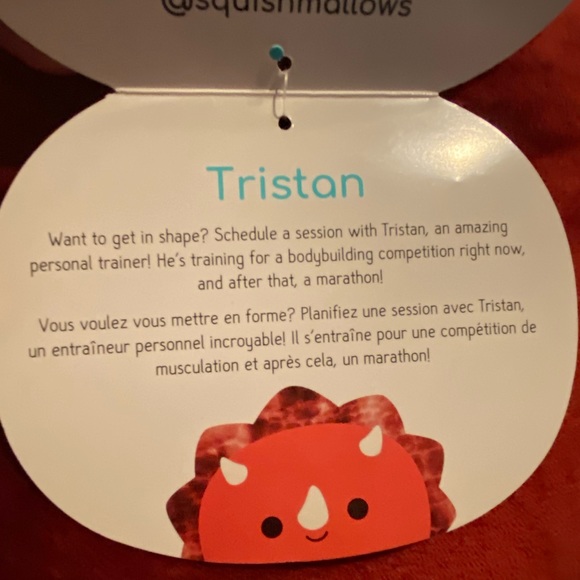 Tristin the Dinosaur Stackable Squishmallow NWT - Picture 4 of 4